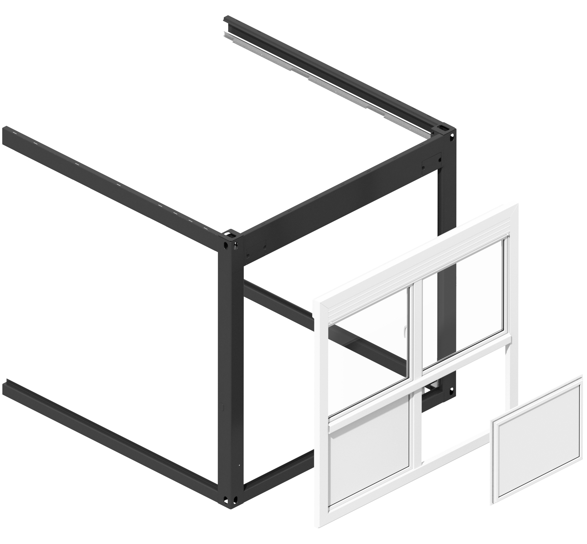 Technik Wechselrahmen und -elemente Explosionsansicht