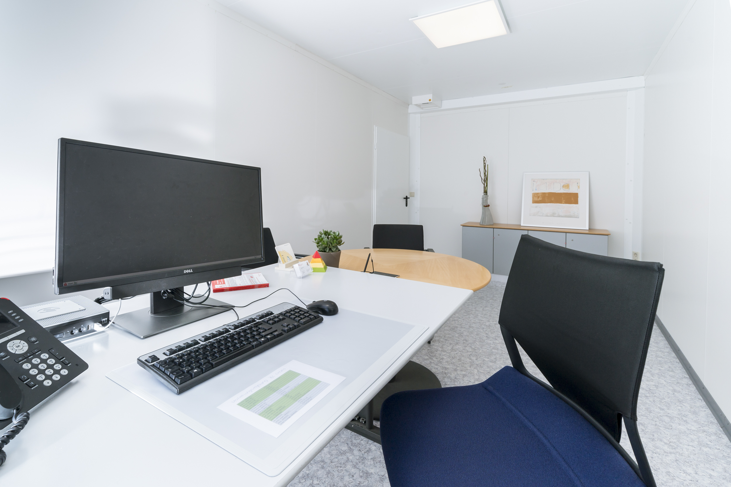 Büro Ansicht Schreibtisch