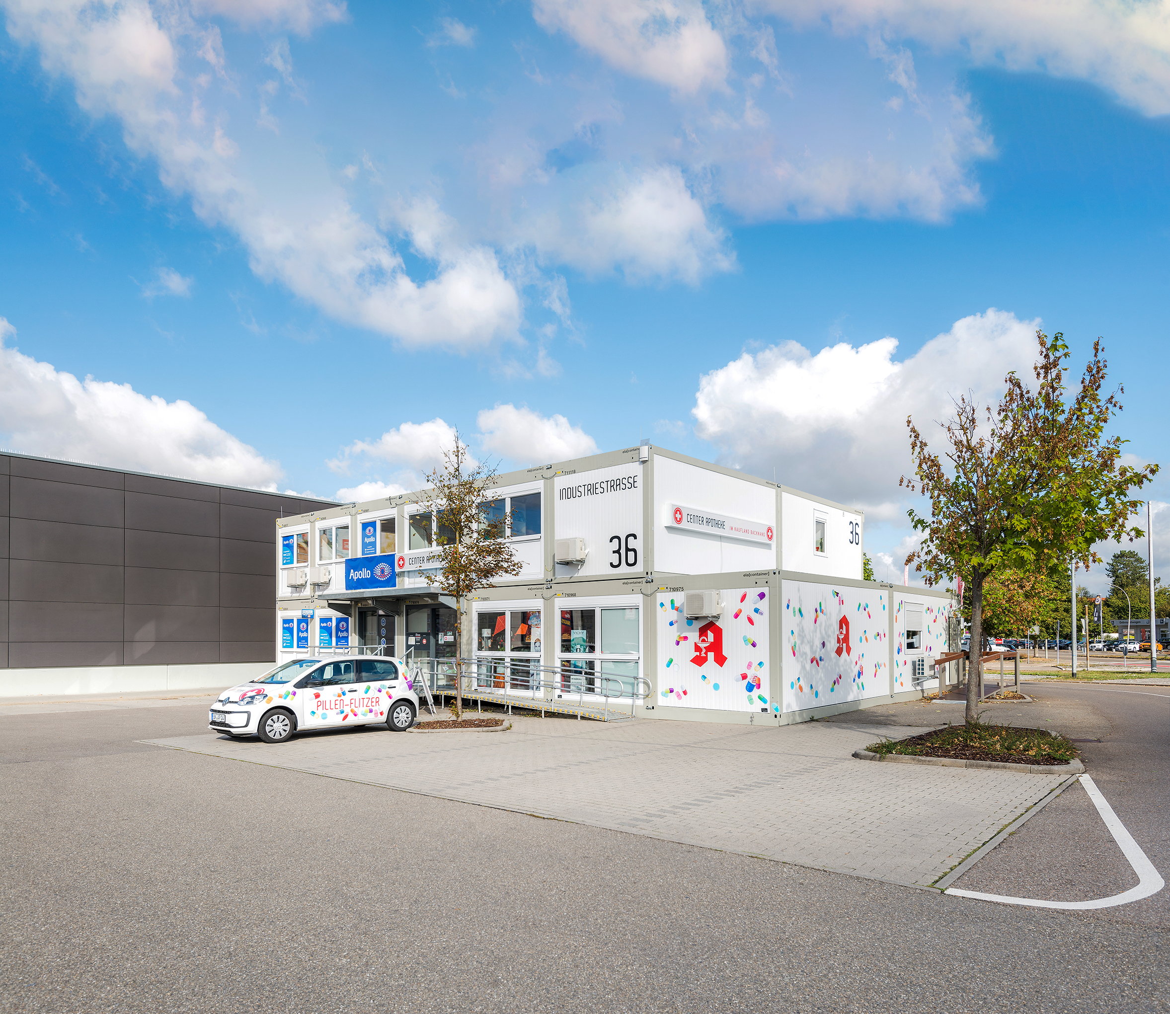 ELA Container - Versorgungszentrum in mobiler Containeranlage