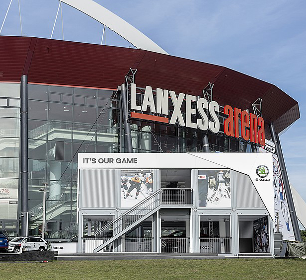 ELA Container - Containeranlage vor Lanxess-Arena