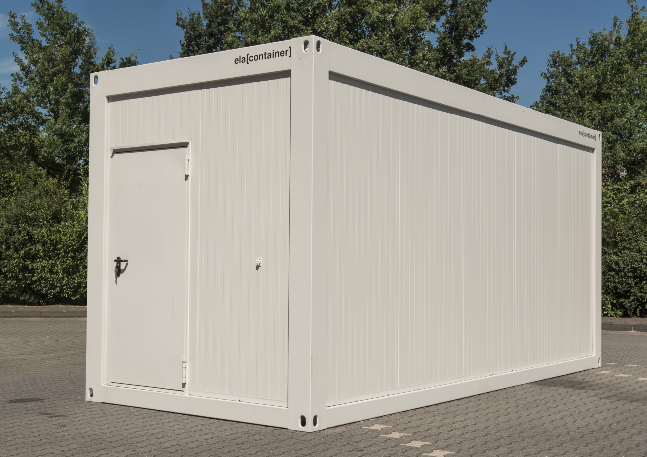 Bürocontainer Aufenthaltscontainer gebraucht kaufen in grau optional mit Mobiliar