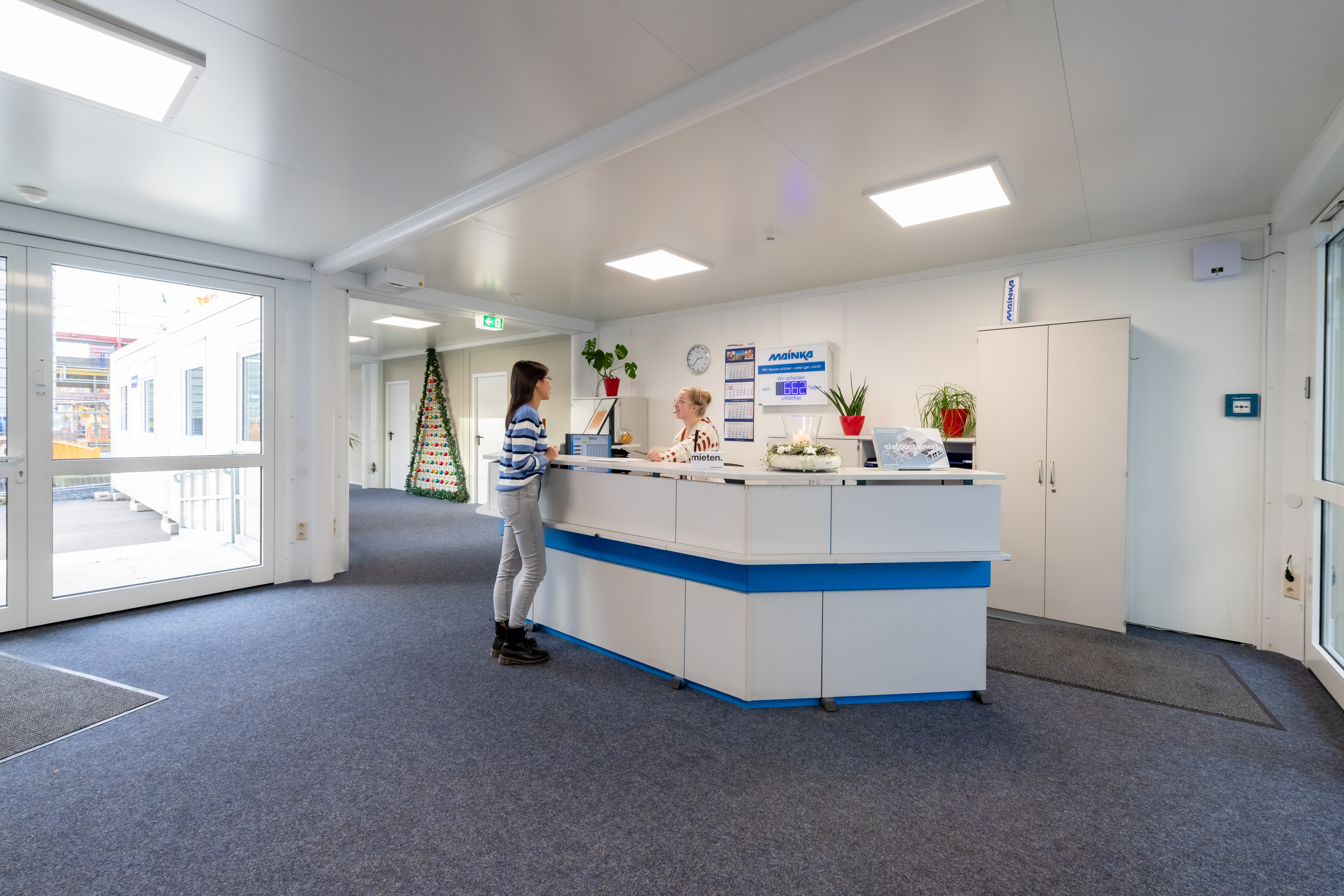 Empfangsbereich der Büroanlage Empfangsbereich der Büroanlage