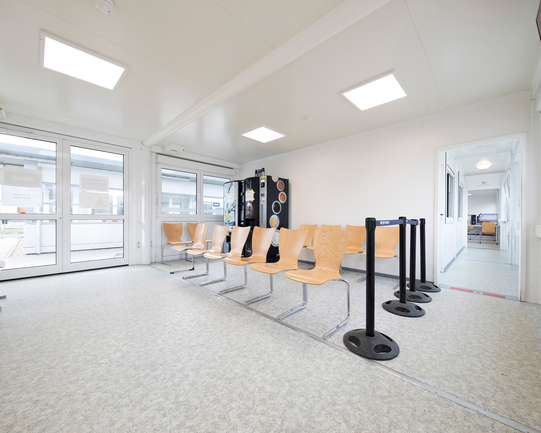 Wartebereich der Schulungsanlage Wartebereich der Schulungsanlage