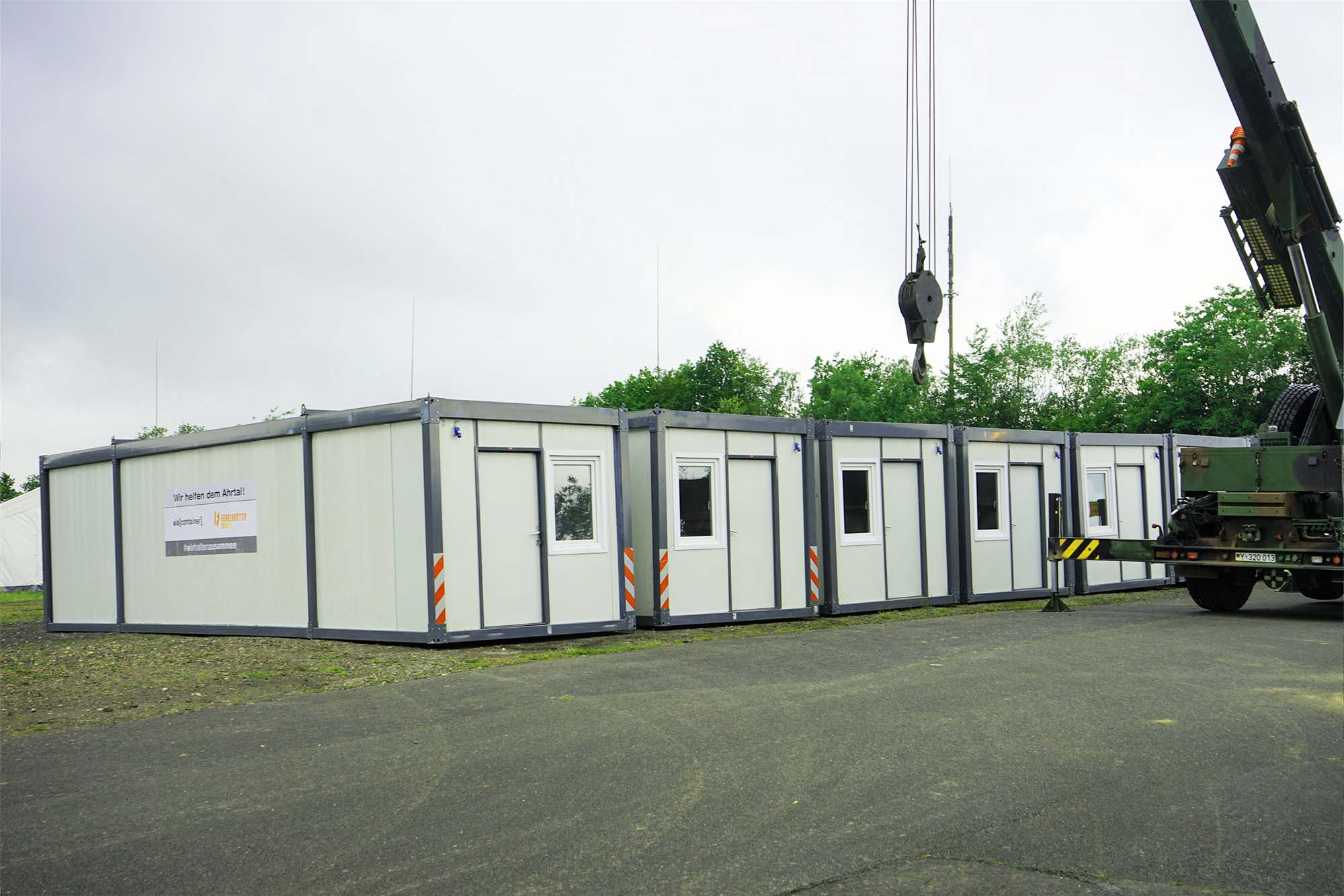 ELA-Wohncontainer für Flutopfer im Ahrtal ELA-Wohncontainer für Flutopfer im Ahrtal