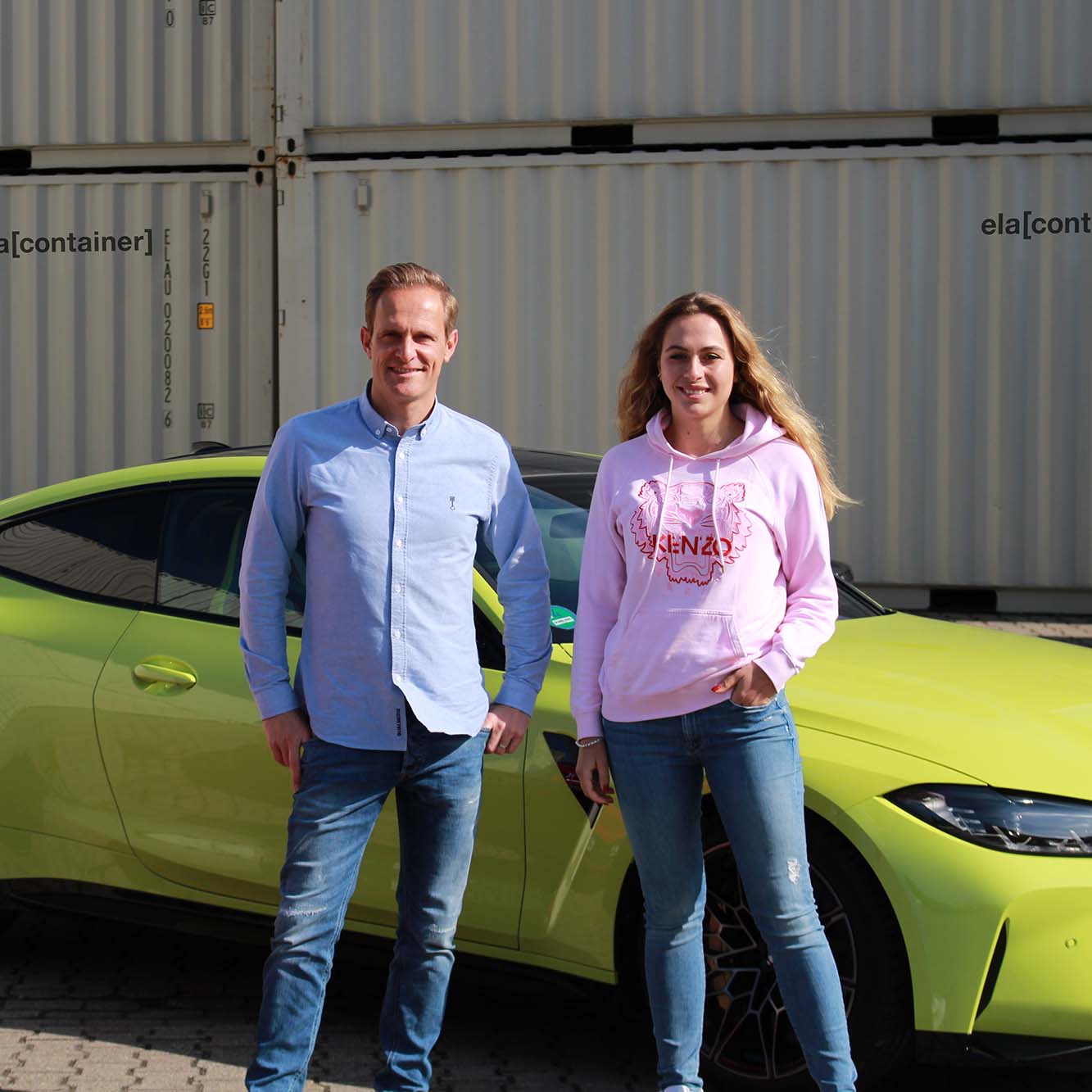 Matthias Malmedie und Sophia Flörsch bei ELA Container