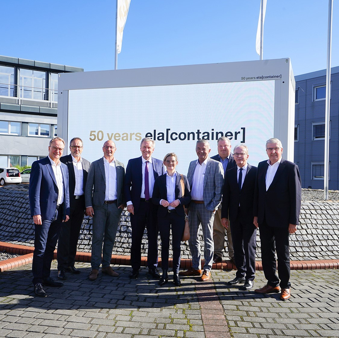 Bundespräsident a.D. Christian Wulff bei ELA Container in Haren