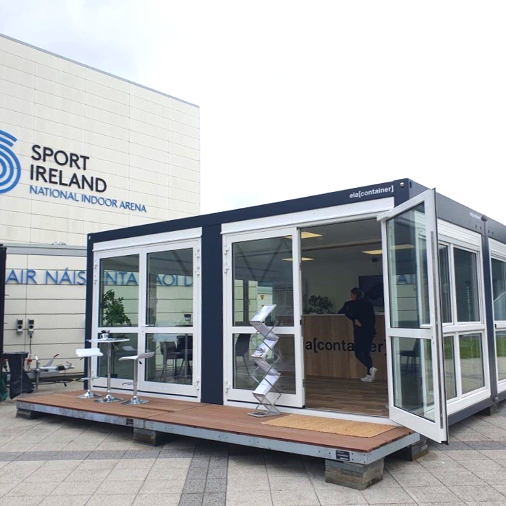Messestand von ELA Container auf der National Construction Summit in Irland