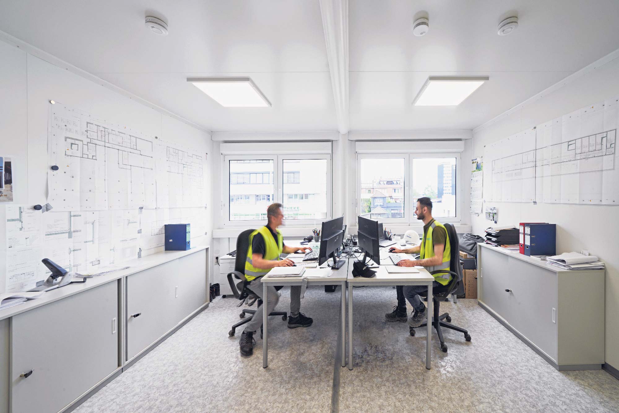 Bürocontainer innenansicht