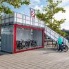 Platz für bis zu zwölf Fahrräder im ELA Fahrradcontainer