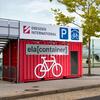 ELA Fahrradcontainer am Flughafen Dresden