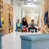 Flur eines Kindergartencontainers