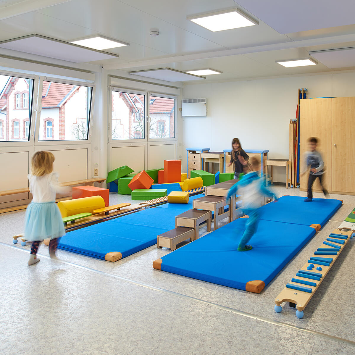 Kindergarten aus ELA Containern in Kelsterbach | ELA Container Deutschland