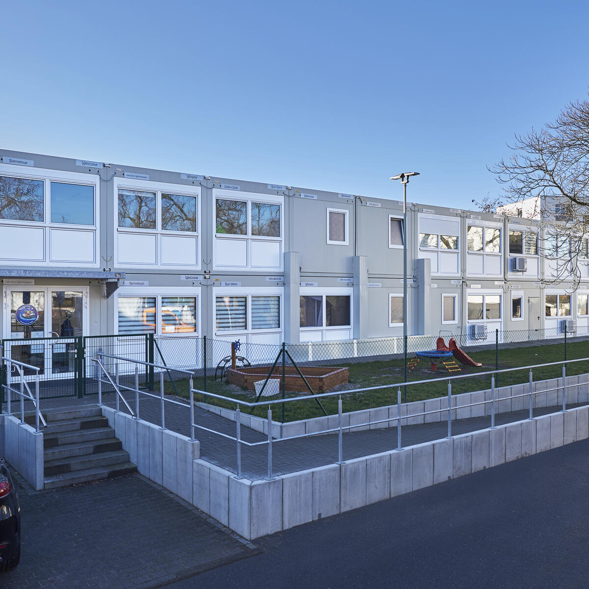 Kindergarten aus ELA Containern in Kelsterbach | ELA Container Deutschland