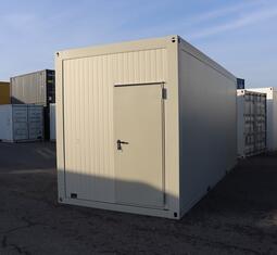 Gebrauchter Bürocontainer Frontansicht