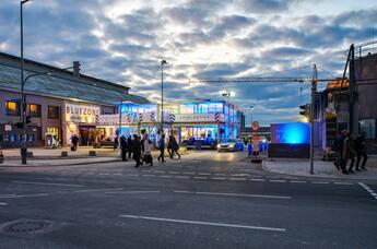 ELA Containern - Empfang Lounge Textilmesse München Frontansicht