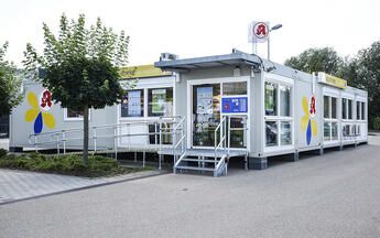 ELA stellt Versorgung in Apotheke während Modernisierung sicher ELA Container - Mobile Apotheke in Aalen