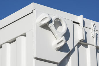 Kranhaken zum Anheben des Sondercontainers von ELA Container Kranhaken zum Anheben des Sondercontainers von ELA Container