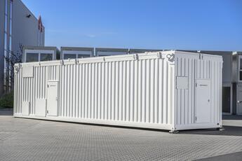 Container im Wunsch-Format Weißer 40-Fuß Container Sonderanfertigung für Sibirien