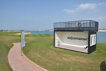ELA Containeranlage für den Executive Golf Day in Dubai ELA Containeranlage für den Executive Golf Day in Dubai