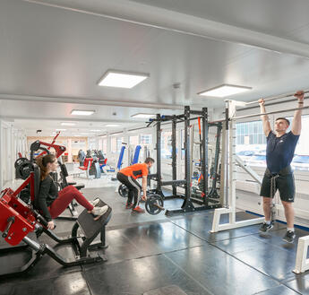 Fitnessstudio aus ELA Containern