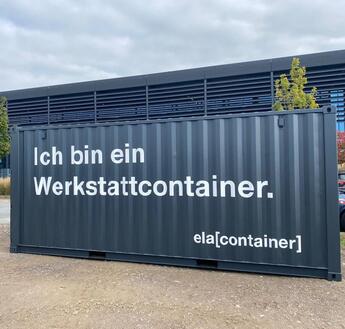 ELA Werkstattcontainer auf den Coreum Praxistagen