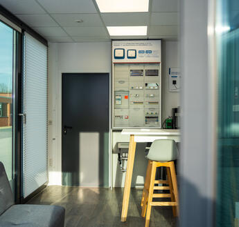 Mobiler ELA Container Showroom für Smart-Home-Technik Mobiler ELA Container Showroom für Smart-Home-Technik