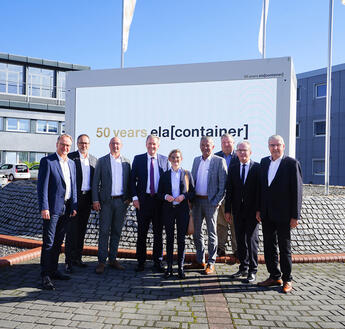 Bundespräsident a.D. Christian Wulff bei ELA Container in Haren Bundespräsident a.D. Christian Wulff bei ELA Container in Haren