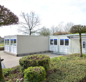 Bankfiliale in ELA Containern der Volksbank Haselünne in Herzlake Bankfiliale in ELA Containern der Volksbank Haselünne in Herzlake
