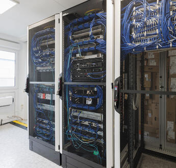 Serverraum in ELA Bürocontaineranlage Serverraum in ELA Bürocontaineranlage