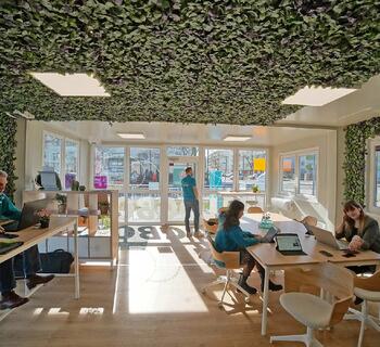 Aufenthaltscontainer von Innen