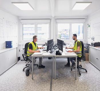 Bürocontainer innenansicht