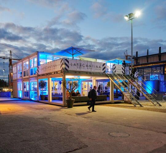 ELA Container - Empfang Lounge Textilmesse München