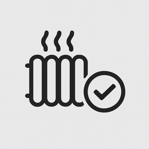 Heizungsicon mit Haken