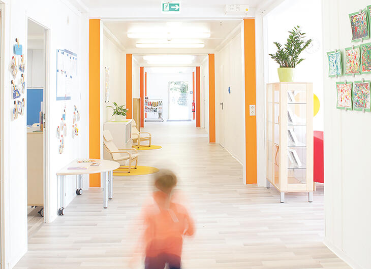 Containerlösung Großzüge Flure