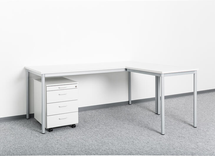 ELA Container - Schreibtisch Winkelkombination