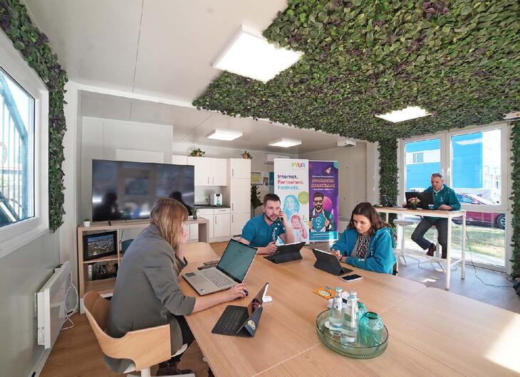 Aufenthaltscontainer mit Coworking