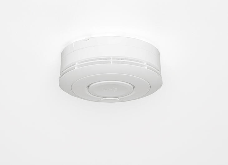 Rauchmelder im Sanitärcontainer