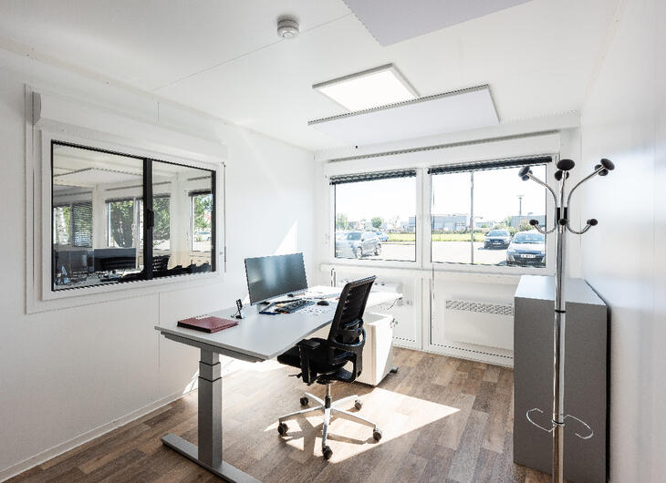 Einzelbüro in Bürocontaineranlage