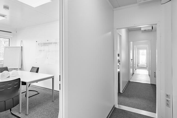 Innenliegender Flur als praktische Lösung