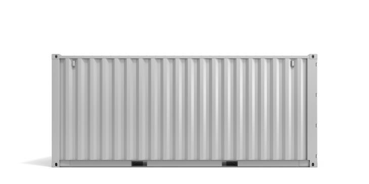 ELA Lagercontainer - Außenansicht Rückseite Lagercontainer Außenansicht Rückseite