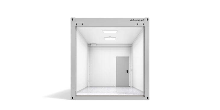 ELA Premiumcontainer - Ansicht Stirnseite offen Premiumcontainer Ansicht Stirnseite offen