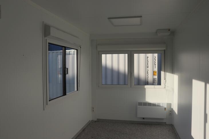 Gebrauchter Bürocontainer Innenansicht