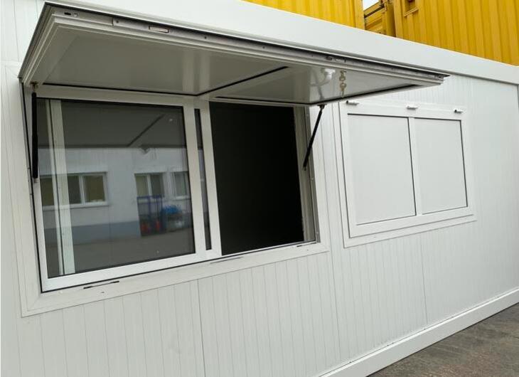 ELA Bürocontainer mit Durchreiche