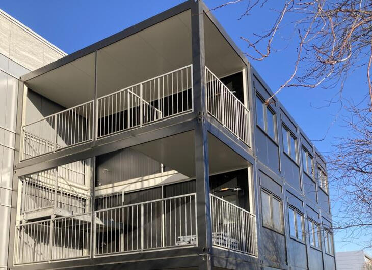 Außenflur Containeranlage