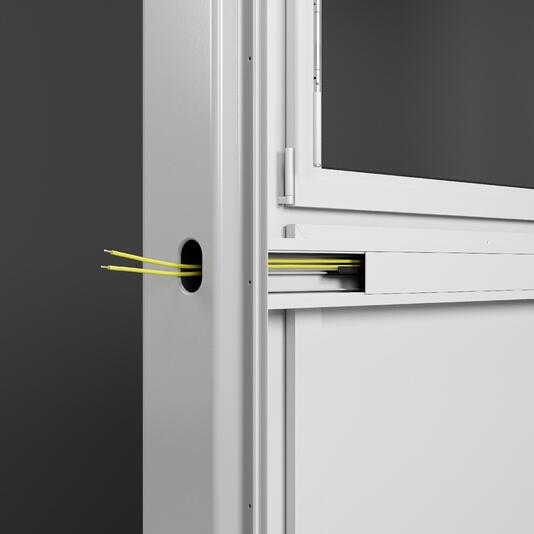 Umkleidecontainer mit Kabelführung