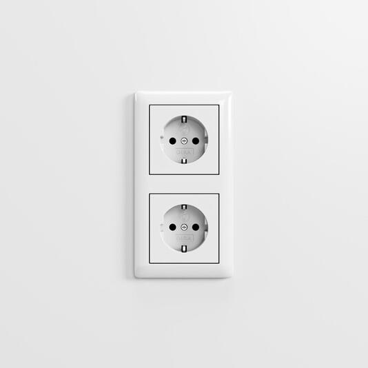 Steckdosen im Umkleidecontainer