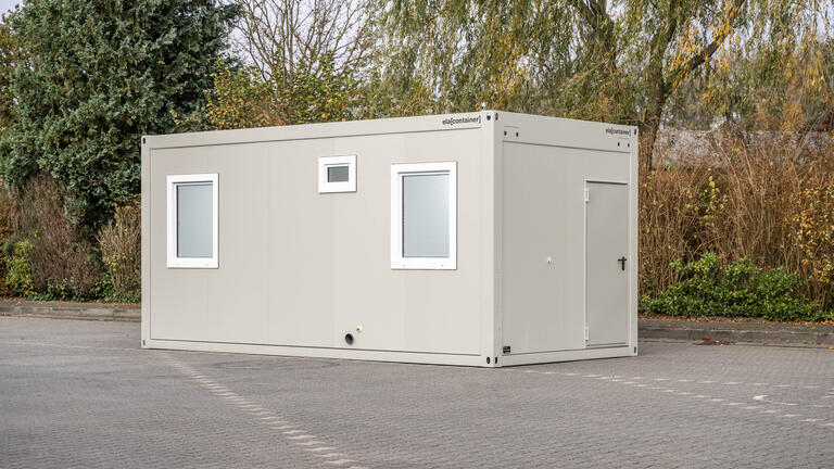 Schwarz Weiß Container Anlage zur Miete