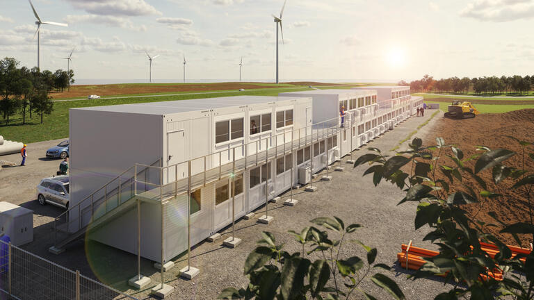 Containeranlage Windenergie