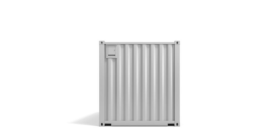 ELA Lagercontainer - Außenansicht Stirnseite hinten Lagercontainer Außenansicht Stirnseite hinten