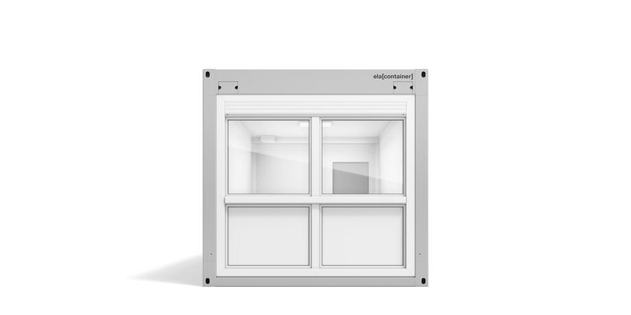 ELA Premiumcontainer - Ansicht Stirnseite Fensterelement Premiumcontainer Ansicht Stirnseite Fensterelement
